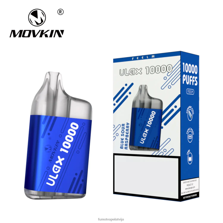 Fumot Movkin Ulax 10000 vienreizējās lietošanas vape pod - 12ml (1 gab.) - Fumot Shop HZ2X2304 zili skāba aveņu