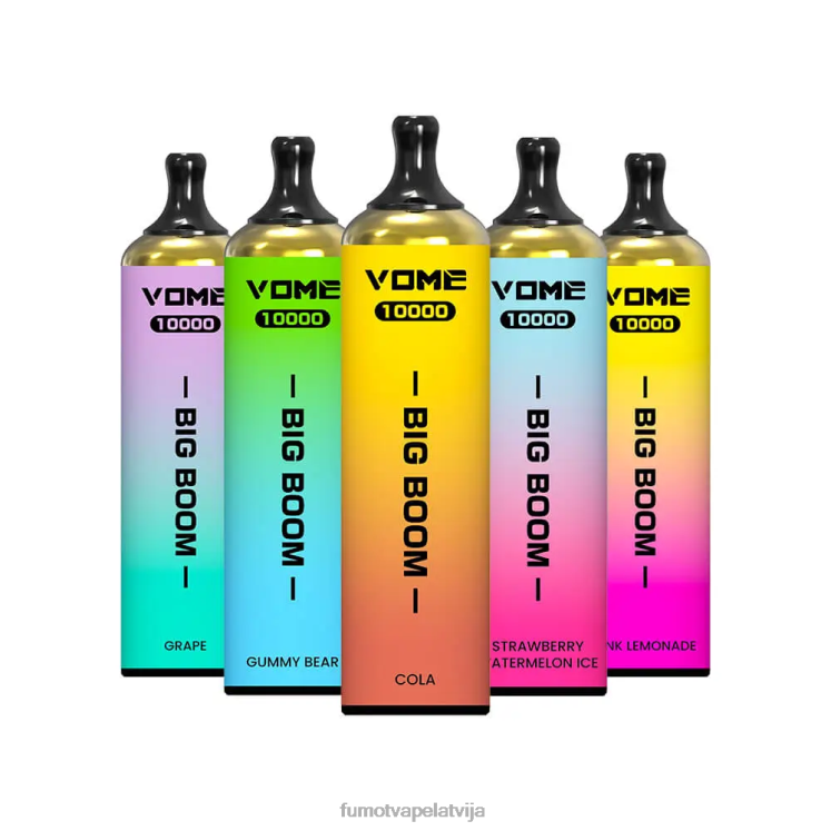 Fumot Vome Big Boom vienreizējās lietošanas vape pildspalva 10000 - 20ml (1 gab.) - Fumot Store HZ2X2440 zemeņu ledus